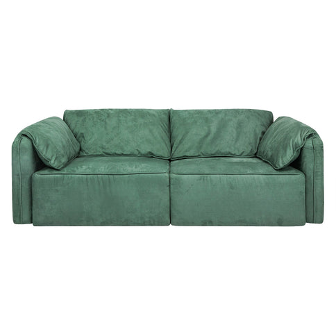 Levede Sofa Floor Couch 3-Seater Leathaire-1910112207493009409