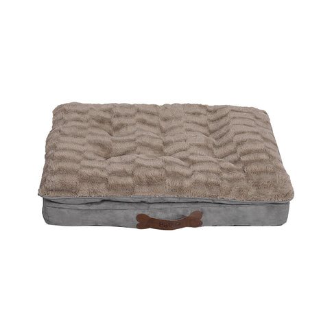 Dog Calming Bed Warm Soft Plush Comfy XL Khaki X-Large-1864184509289861121