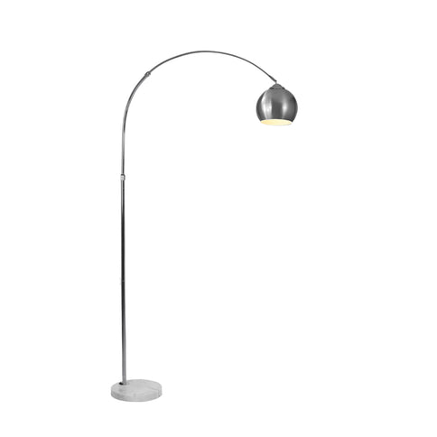 EMITTO Modern LED Floor Lamp Stand Reading Silver-1864184381283897345