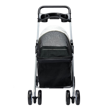 PaWz Large Pet Stroller Dog Cat Carrier Black-1954802606761185281