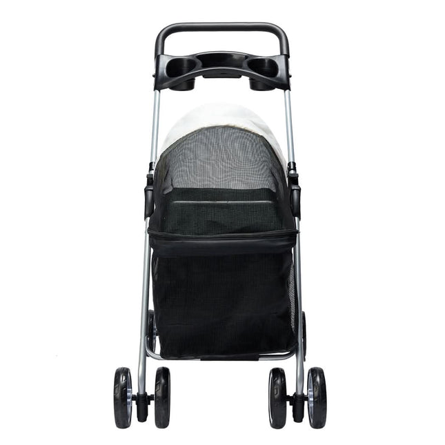 PaWz Large Pet Stroller Dog Cat Carrier Black-1954802606761185281