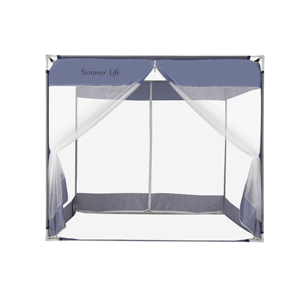 Dreamz Mosquito Bed Nets Foldable Canopy Square Blue-1973193961585643521