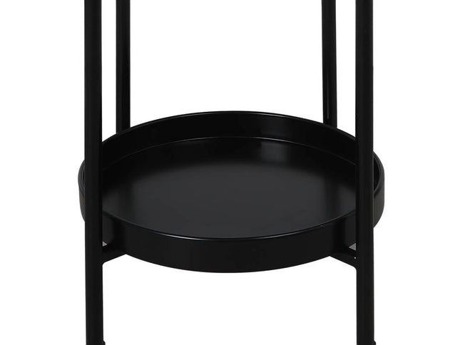 Levede 2 Tier Plant Stand Outdoor Indoor Black Large-1864184716459118593