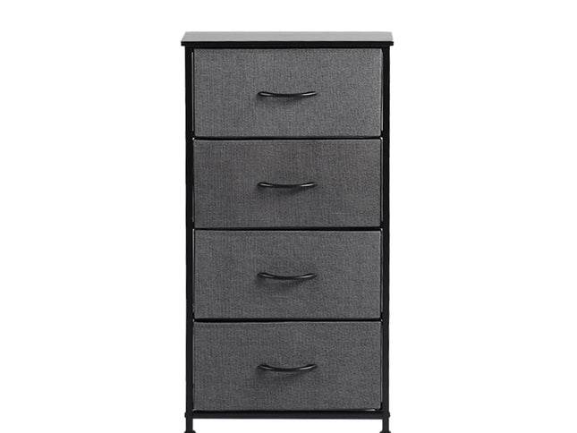 Levede Storage Cabinet Tower Chest Dark Grey-1942353397755809793