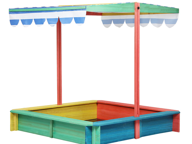 Bopeep Kids Wooden Sandbox 120X120CM-1954802417065398273