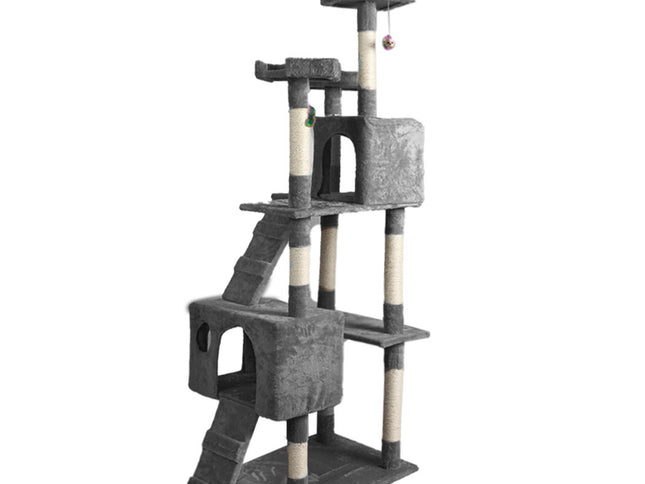 PaWz 184cm Cat Trees Scratching Post Grey-1973193908032770049