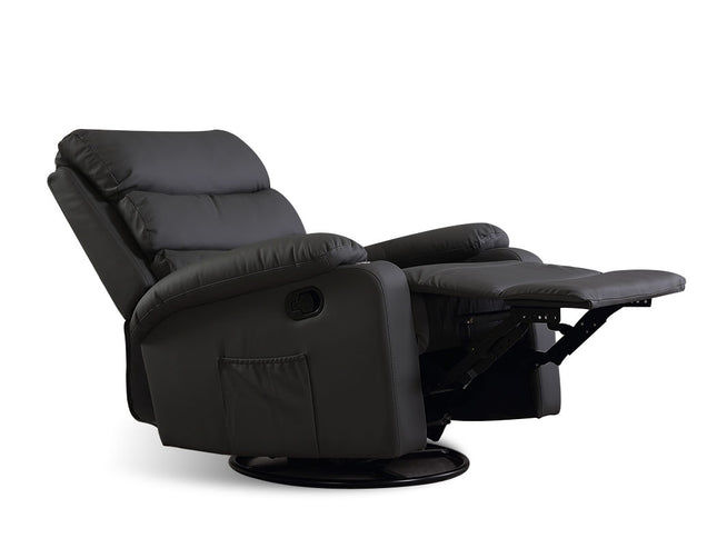 Levede Massage Chair Recliner 360 Swivel Black-1975420439572385793