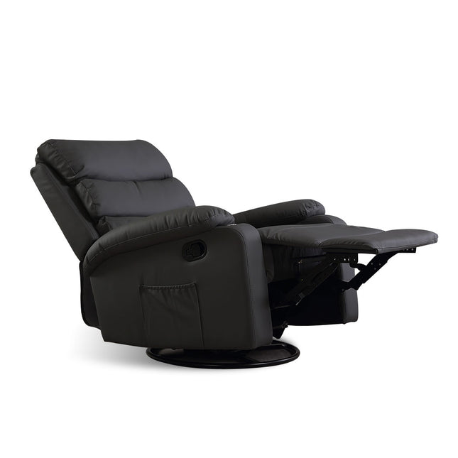 Levede Massage Chair Recliner 360 Swivel Black-1975420439572385793