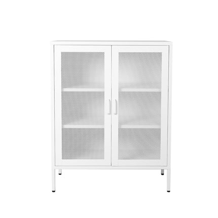 Levede Storage Cabinet Steel Kitchen White-1973194076320829441