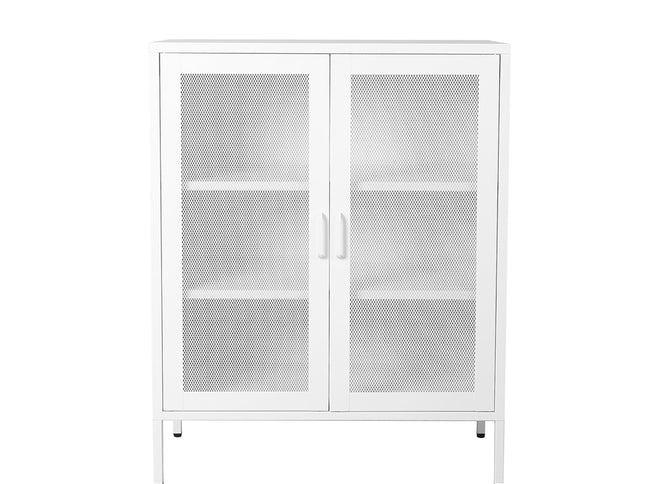 Levede Storage Cabinet Steel Kitchen White-1973194076320829441