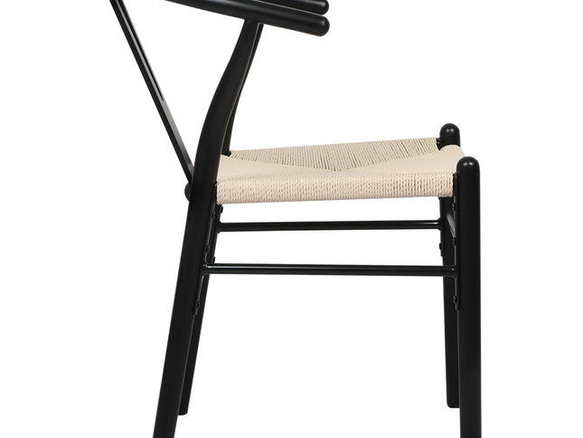 Levede 4x Dining Chairs Wooden Hans Black-2006732722512465921
