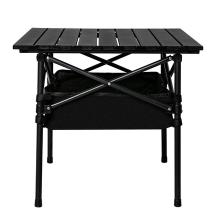 Levede Folding Camping Table Portable Black-1973194002366861313