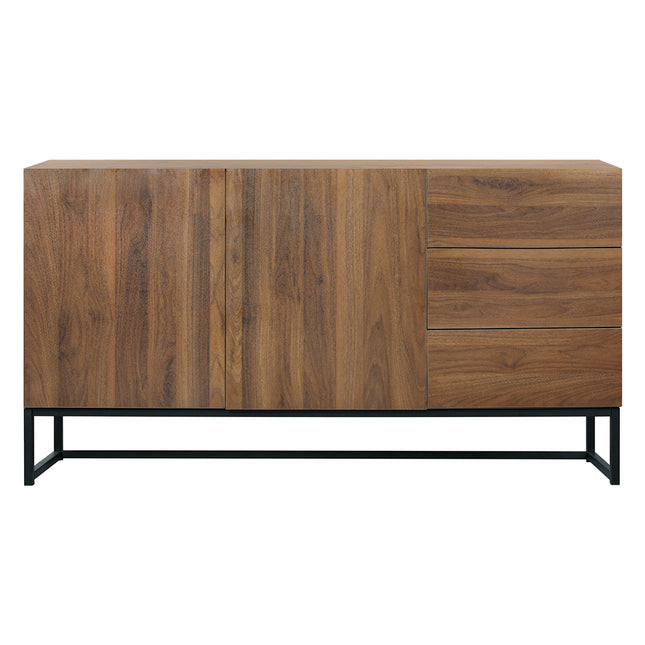 Levede Buffet Sideboard Storage Cabinet Walnut-1973194077474263041
