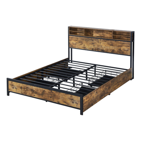 Levede bed frame queen-1910112230574264321