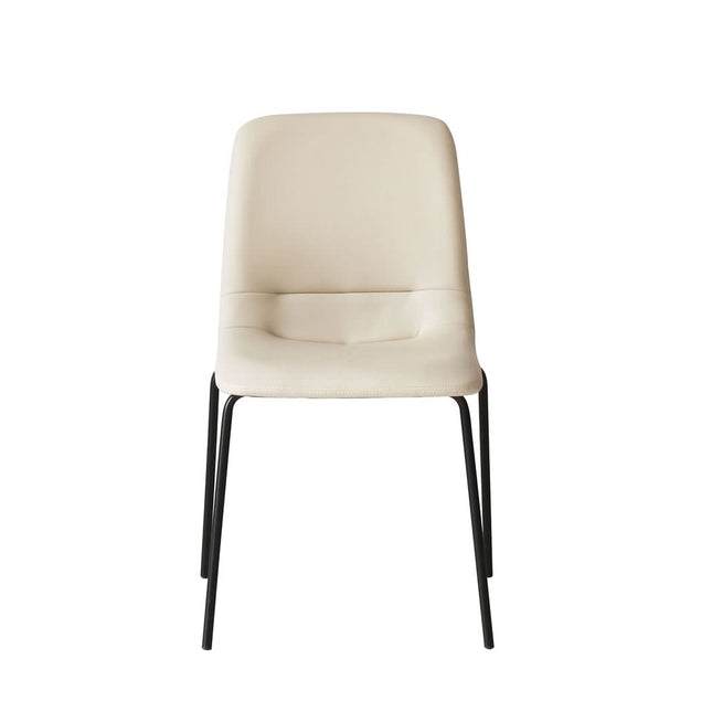 Levede Stackable Dining Chairs Kitchen Beige-1954802990800048129