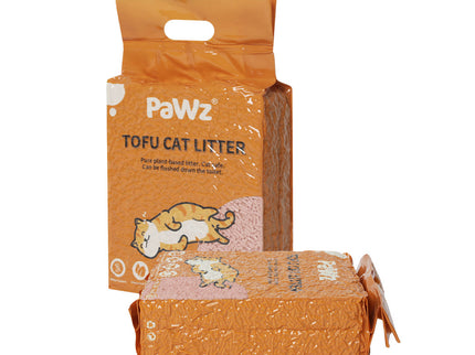 PaWz 2.5kg Tofu Cat Litter Clumping Peach x1-1910112215420243969