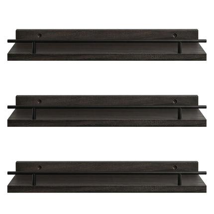 Levede Floating Wall Shelves  3 Pcs Wall Mounted Storage Display Rack Bedroom-2050059023952252929