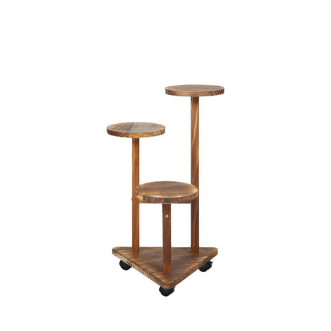 Levede 3-Tier Plant Stand Wood Wooden-1864184730652643329