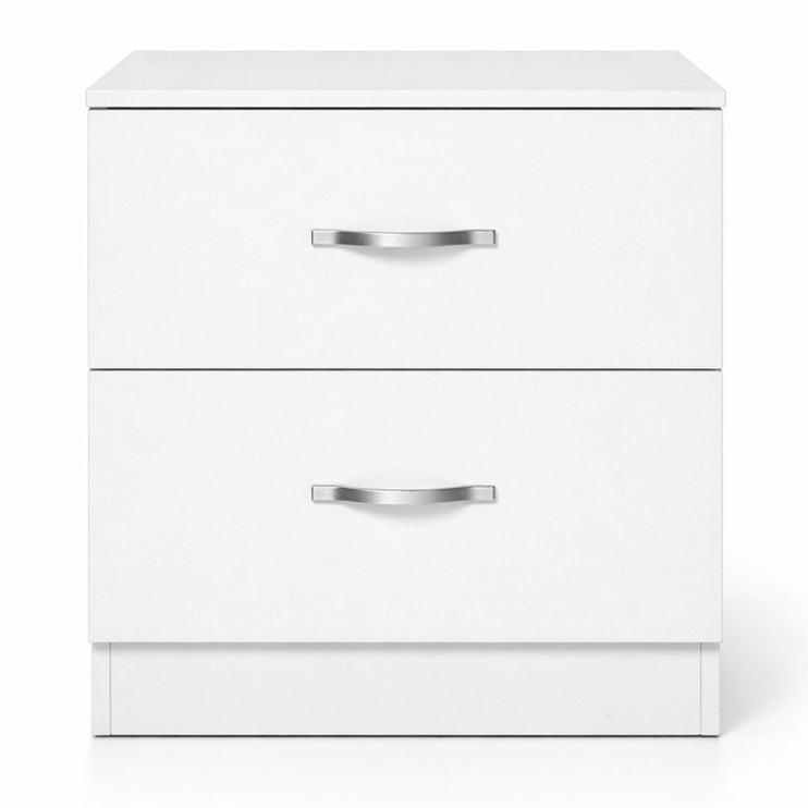 Levede Bedside Table Side Table 2 Drawers Storage Nightstand Bedroom Cabinet-2065254302913531905