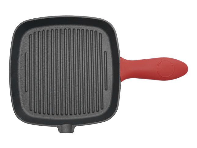 Toque Cast Iron Square Grill Pan with Spouts Cookware-2011971112124157953