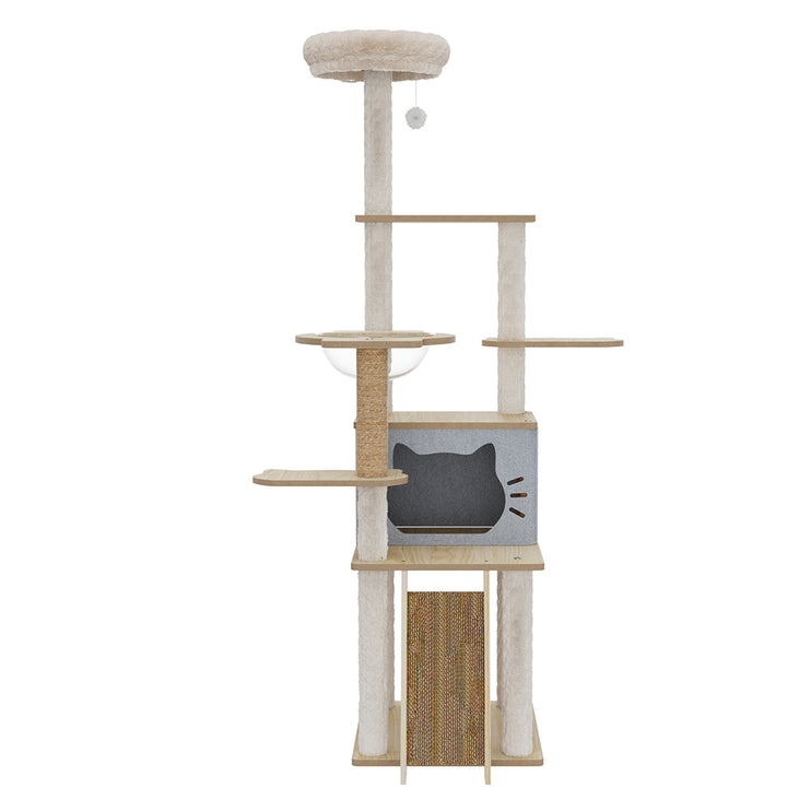 Pawz Cat Tree Tower Large Scratcher Condo House 160cm-2006732708063088641