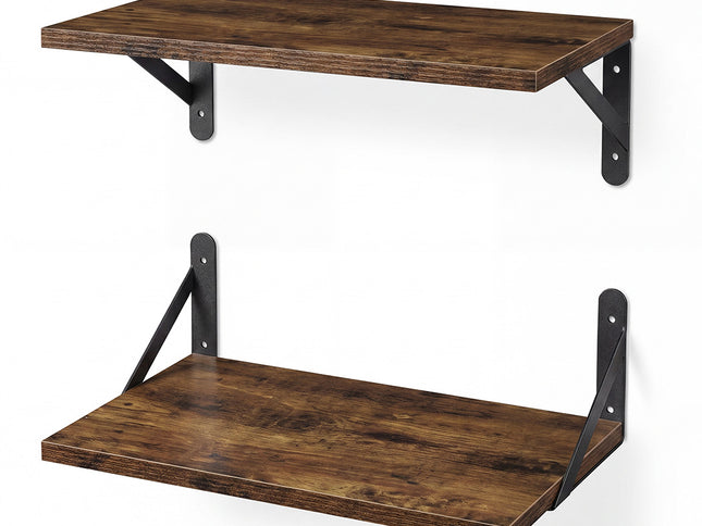 Levede Floating Shelves 2Pcs Deep Wall Mounted Rustic Storage Book Shelf Bedroom-2061251868004323329