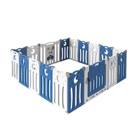 BoPeep Kids Baby Playpen Foldable Child Blue-1831592551048679425