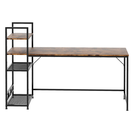 Levede Computer Desk Study Home Table with 4-Tier Shelf-2011971109058121729