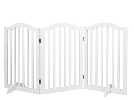 PaWz Wooden Pet Gate Dog Fence Safety White-1864184532694077441