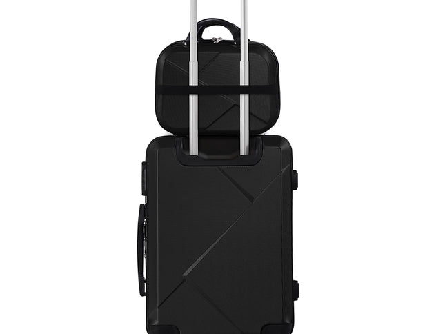 Slimbridge 2pcs 20"Travel Luggage Set Black-1973193936109441025