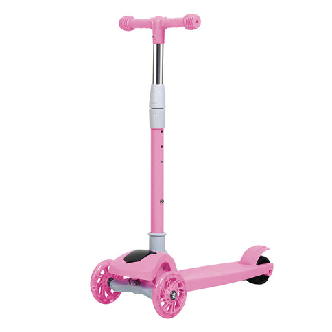 Bopeep Foldable Kids Scooter LED Music Pink-1848859434042920961