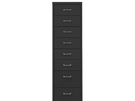 Levede 8 Drawer Office Cabinet Drawers Black-1917016720166490113