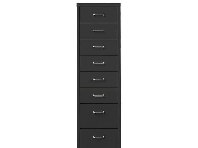 Levede 8 Drawer Office Cabinet Drawers Black-1917016720166490113