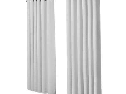2x Blockout Curtains Panels 3 Layers Grey-1942353384485031937