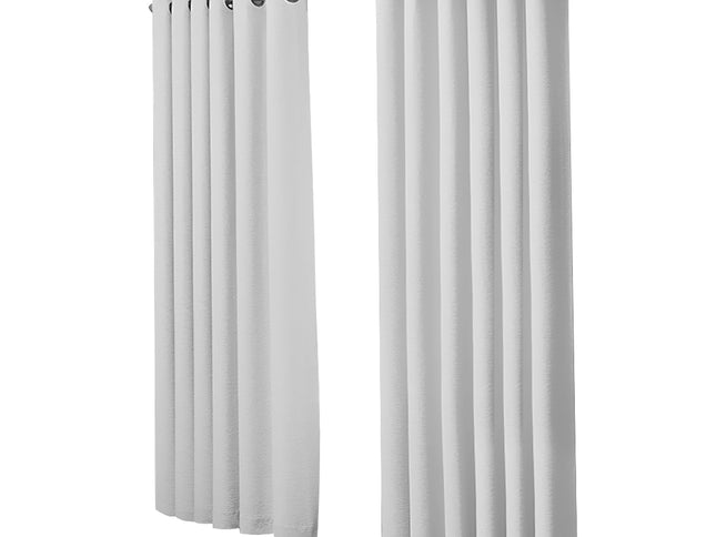 2x Blockout Curtains Panels 3 Layers Grey-1942353384485031937