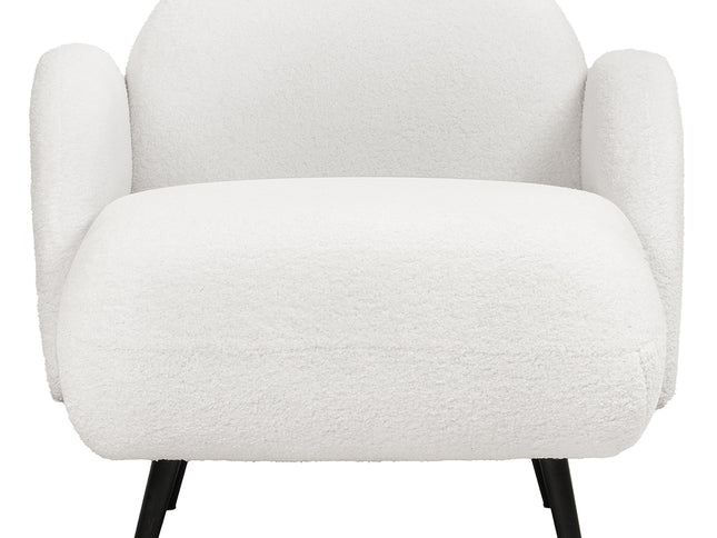 Levede Sofa Chair Fleece Upholstered Single White-1910112207304265729