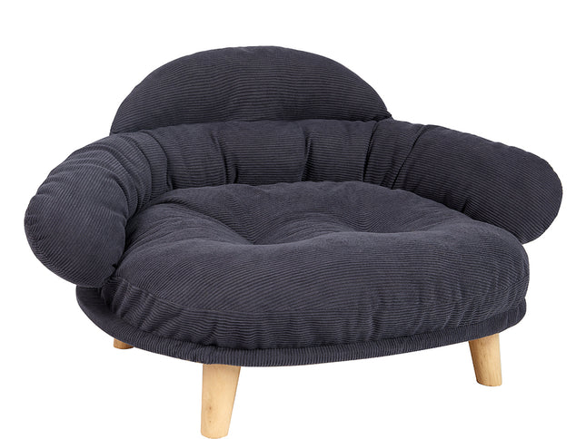 Pawz Elevated Pet Dog Cat Sofa Bed Couch L Size Grey-1973193511998197761