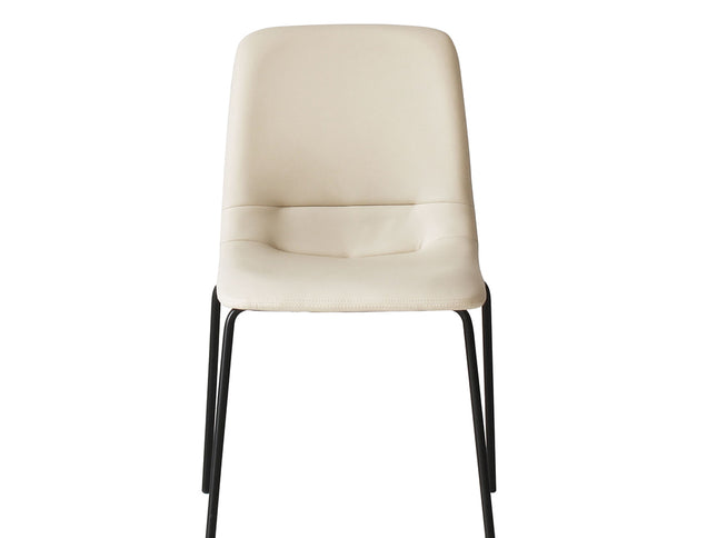 Levede Stackable Dining Chairs Kitchen Beige-1942353406484156417