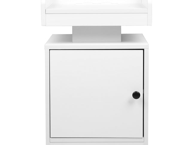 Levede Bedside Table USB Charger Outlet RGB White-1975420388510928897