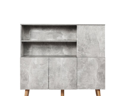 Levede Buffet Sideboard Storage Cabinet Grey-1942353399332868097