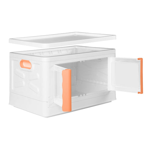 Storage Container Stackable Plastic Pink-1864184614822744065