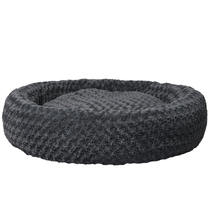 PaWz Calming Dog Bed Warm Soft Plush XL Dark Grey X-Large-1973193664998019073
