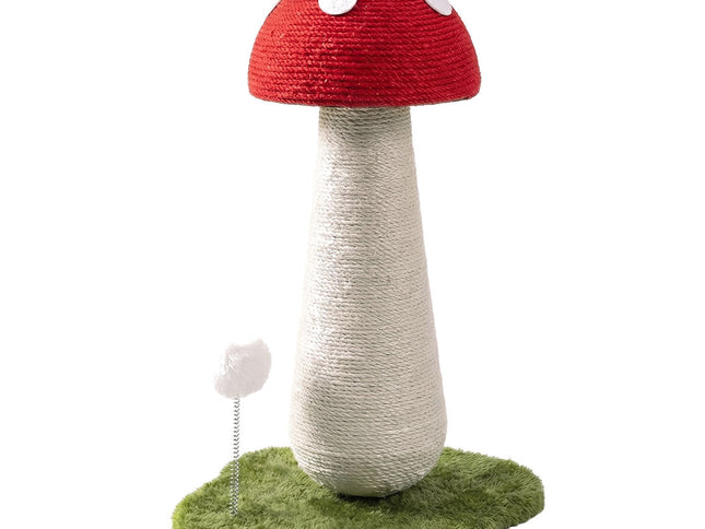 Pawz Mushroom Cat Scratching Post Sisal Rope Cat Tower-2011971127760523265
