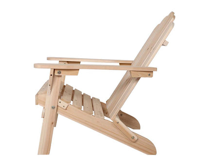 Levede Adirondack Chair Outdoor Furniture Natural-1864184449806241793