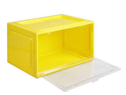 Stacked Sneaker Display Case Clear Shoe Yellow-1864184616265584641