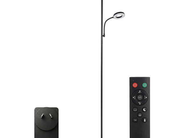 Emitto Modern Floor Lamp 2-in-1 Adjustable Reading Light Remote Control Timer-2061251865517101057