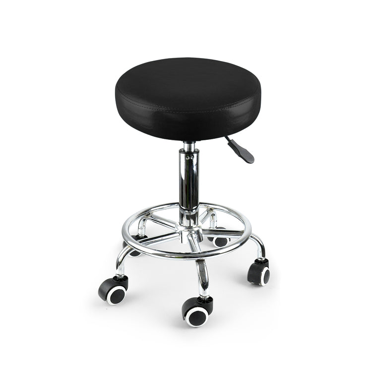 Levede Salon Stool Swivel Bar Stools Black-2025742033670508545