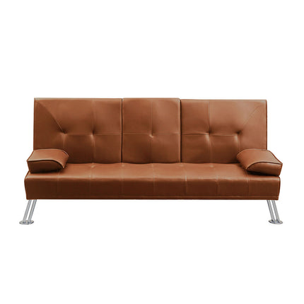 Levede Sofa Bed Adjustable Recliner Brown-1910113319998590977