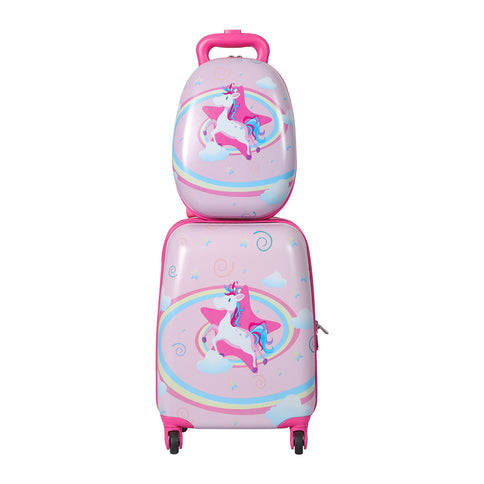 BoPeep 16''13'' 2PCS Kids Luggage Set Unicorn-1910113157754523649