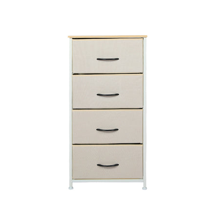 Levede Storage Cabinet Tower Chest Beige-1973194073053466625